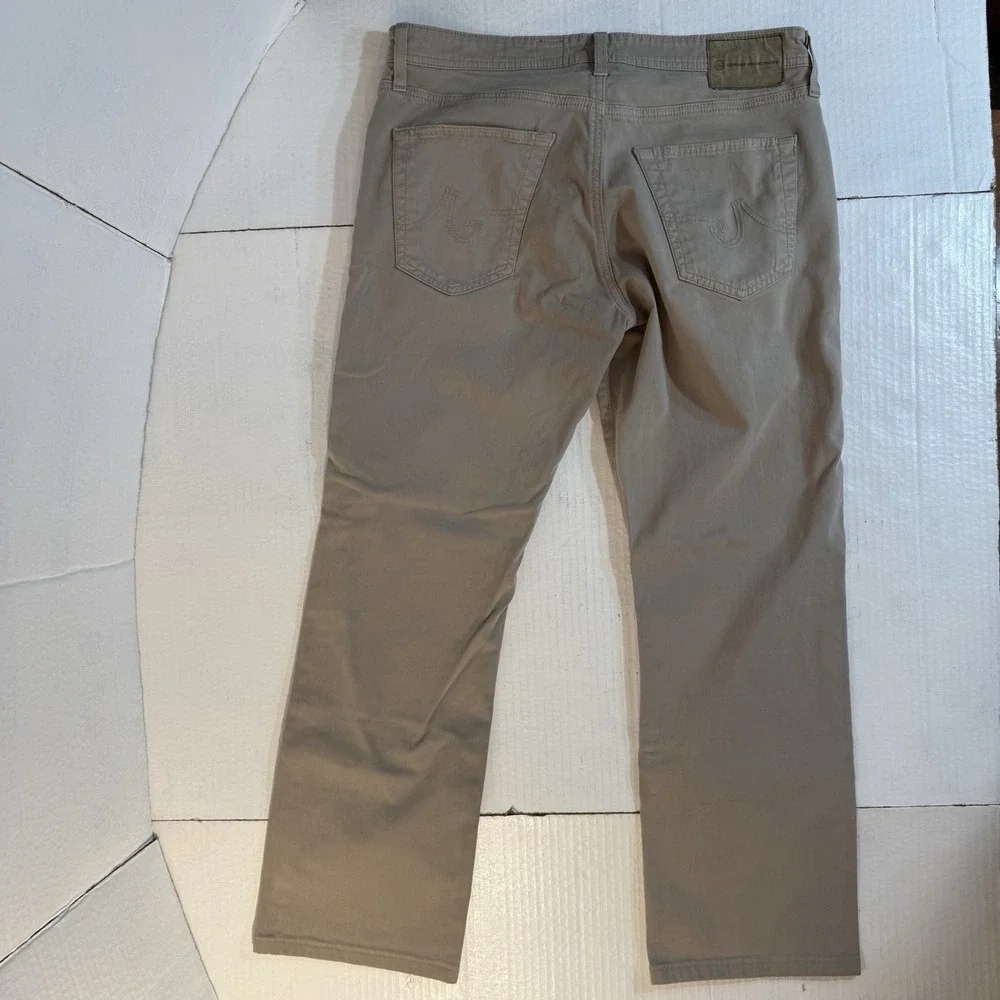 Men's Pants 31x34 AG Adriano Goldschmied The Protege Beige Casual Stretch Blend‎